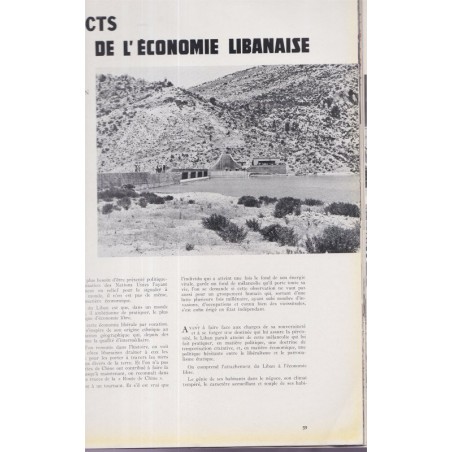 La Revue Française de l'élite européenne, N°80 juillet 1956, spécial Liban & Egypte - Culture