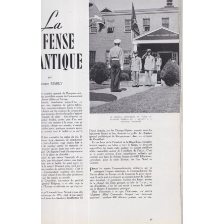 spécial OTAN, paquebot transatlantique, thermalisme, autos FIAT Italie, La Revue Française de l'élite européenne, N°69 1955