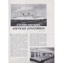 spécial OTAN, paquebot transatlantique, thermalisme, autos FIAT Italie, La Revue Française de l'élite européenne, N°69 1955