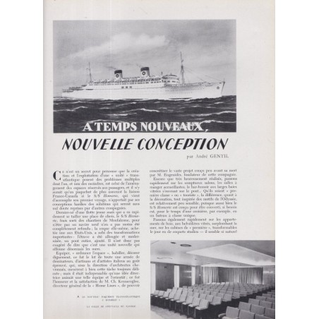 spécial OTAN, paquebot transatlantique, thermalisme, autos FIAT Italie, La Revue Française de l'élite européenne, N°69 1955