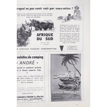 La Revue Française de l'élite européenne, spécial Union Sud-Africaine, N°71 août 1955 - Afrique du Sud,
