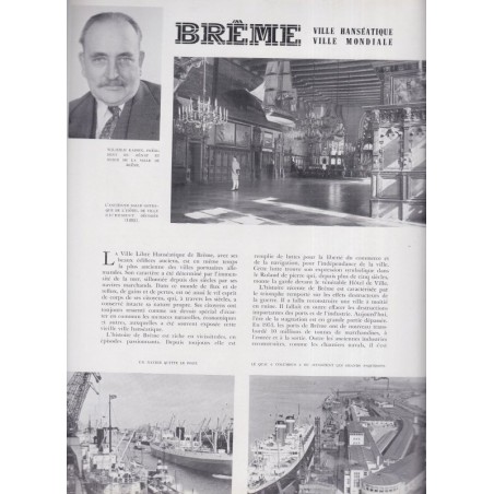 spécial Allemagne, RDA, Allemagne de l'Ouest, La Revue Française de l'élite européenne, N°57 juin 1954,