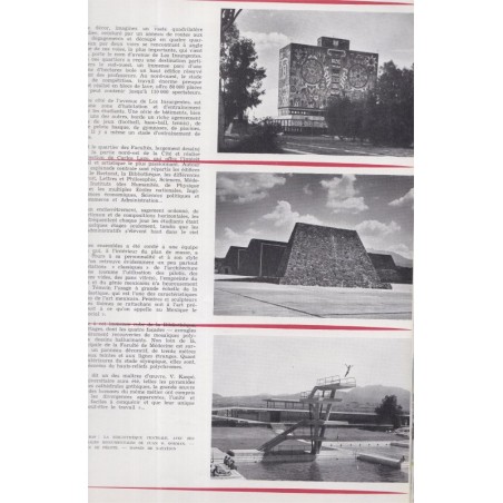 spécial Mexique, industries mexicaines, Aztèques, peinture monumentale, La Revue Française de l'élite européenne, N°72 sep 1955