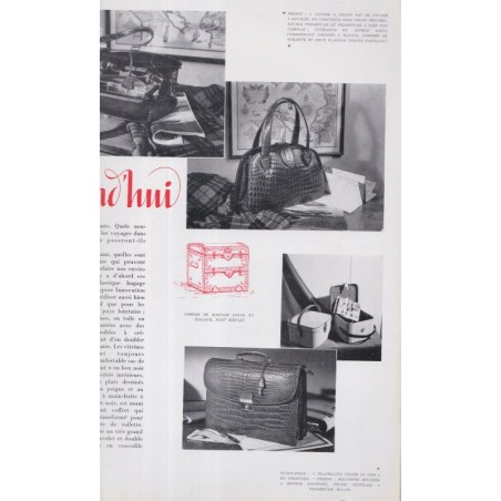 spécial Québec, Haïti, automates robots 1950, fanfares chasse, bagages, La Revue Française de l'élite européenne, N°59 1954