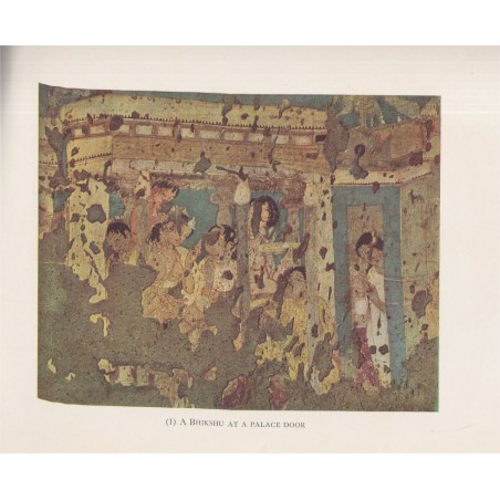 Peintures murales Art hindou, écrit en langue hindi, 1900 - Indes, bouddhisme, peintres, édition rare