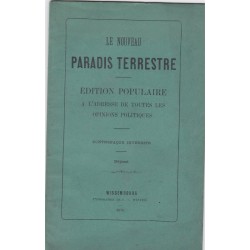 Le nouveau paradis terrestre, 1874 - doctrine chrétienne, Wentzel Wissembourg