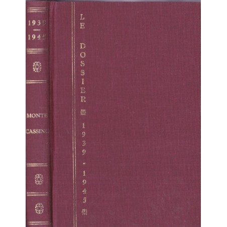 Le dossier 1939-1945, Monte Cassino, Bauwens, 1968 - 2e guerre mondiale, livres de collection