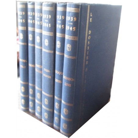 Le dossier 1939-1945, Roosevelt, Bauwens, 1968 - 2e guerre mondiale, biographies, livres de collection Eur-Edit