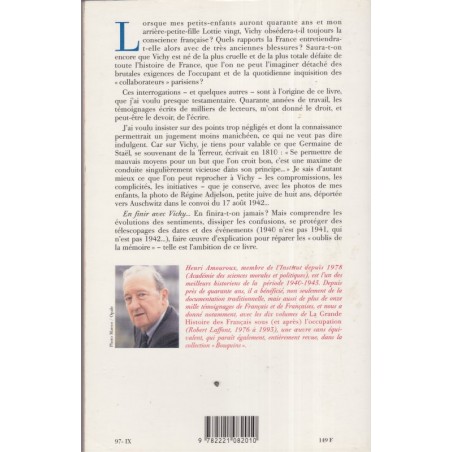 Pour en finir avec Vichy, T1, Henri Amouroux, 1997 - Pétain, 2e guerre mondiale