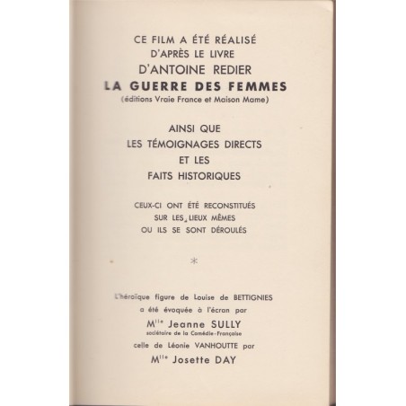 Soeurs d'armes, Léon Poirier, 1938 - guerre 1914-1918, cinéma, romans, Collection pour tous