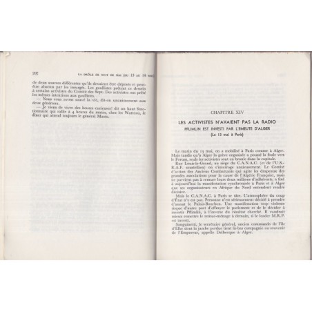 Les 13 complots du 13 mai, Bromberger, 1959 - De Gaulle, Ve République, guerre d'Algérie