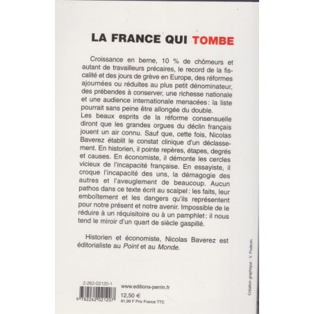 La France qui tombe, Nicolas Baverez, 2003 - économie, social
