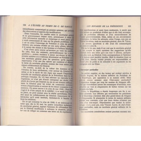 La vie quotidienne à l'Elysée au temps de Charles De Gaulle, Claude Dulong, 1974 - politique
