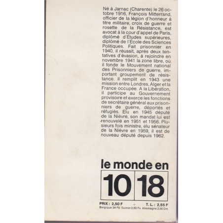 Le coup d'Etat permanent, François Mitterand, 1965 - politique, De Gaulle, Ve République