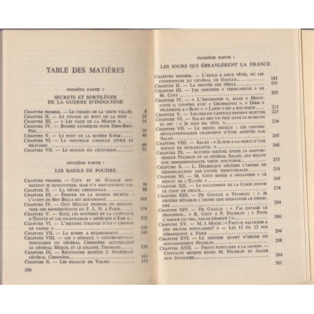 Secrets d'Etat, Jean-Raymond Tournoux, 1963 - essai politique, De Gaulle, Indochine, guerre d'Algérie