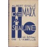 De Marx à Staline, Albert Eiselé, 1937 - critique du marxisme, communisme, U.R.S.S.