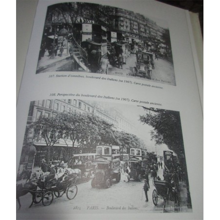 Paris naguère, transports publics,  Georges Renoy 1978 -  transports, diligence, voiture à cheval, tramway, chemin de fer, Paris