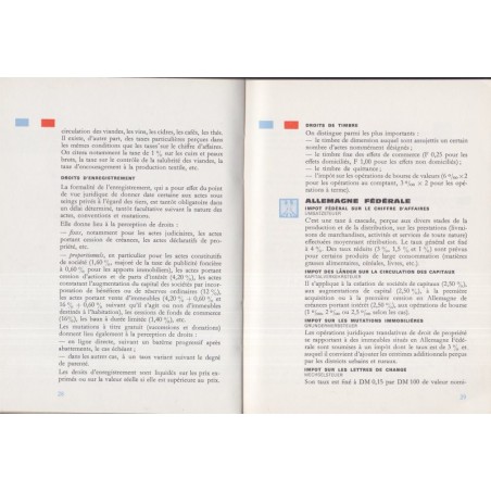 Les conditions de l'établissement dans les pays du Marché Commun, 1964  - Europe des Six,  économie, Droit, mondialisation