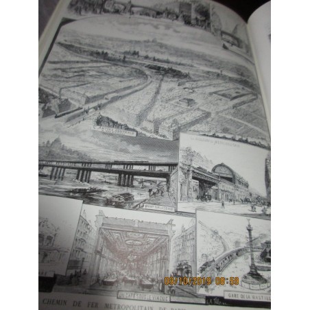 Paris naguère, transports publics,  Georges Renoy 1978 -  transports, diligence, voiture à cheval, tramway, chemin de fer, Paris