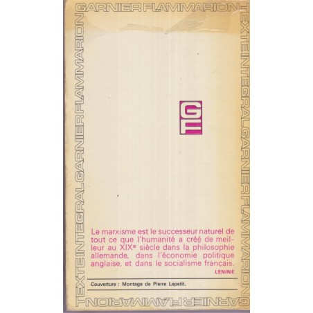 Le Capital, livre 1, Karl Marx, 1976 - marxisme, communisme, politique