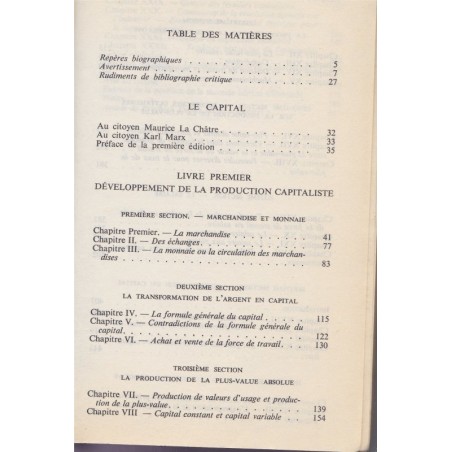 Le Capital, livre 1, Karl Marx, 1976 - marxisme, communisme, politique