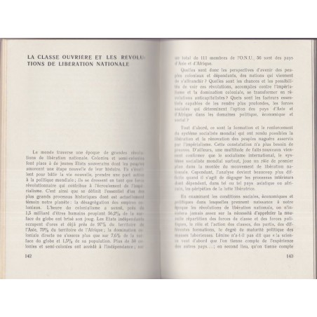 Le mouvement de libération nationale, le marxisme-léninisme - décolonisation, partis révolutionnaires, extrême gauche