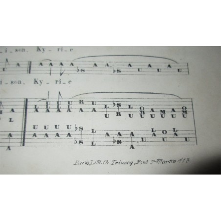 rare ! Partition Messe bordelaise impériale, Jean Batiste Lully, 1854 - partition de musique baroque, édition rare