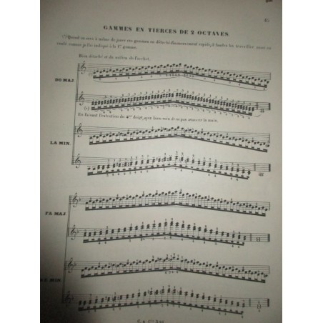 Premier concerto pour violon, Bruch, Les gammes complètes par Lapret, recueil de gammes pour le basson, Bourdeau - partitions