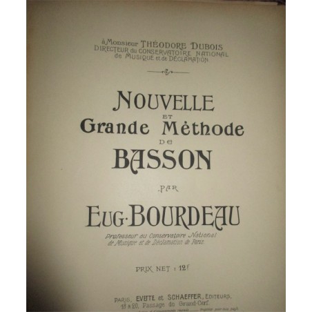 Premier concerto pour violon, Bruch, Les gammes complètes par Lapret, recueil de gammes pour le basson, Bourdeau - partitions