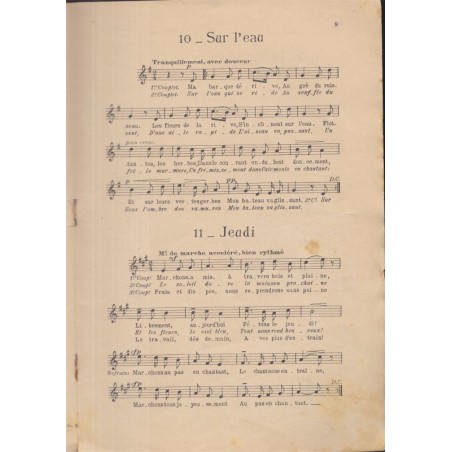 20 chansons pour les enfants, André Gedalge, 1930 - partitions de musique, comptines