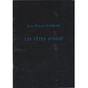 Les fêtes d'Hébé, Jean-Philippe Rameau, opéra-ballet, programme spectacle mars 1997, Strasbourg - théâtre, musique