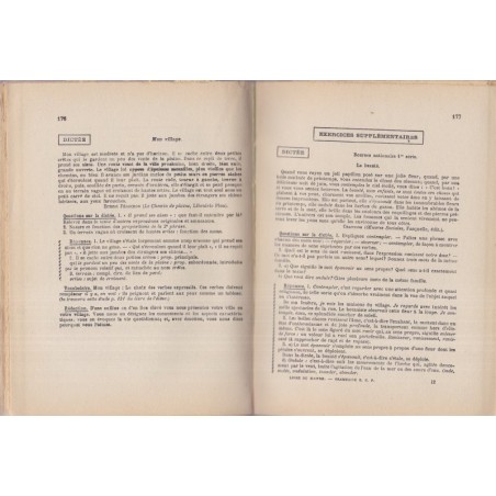 Le livre du Maître pour la grammaire nouvelle et le français au certificat d'études, Souché, 1953 - manuels de français