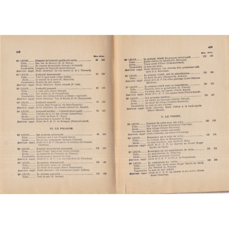 Le livre du Maître pour la grammaire nouvelle et le français au certificat d'études, Souché, 1953 - manuels de français