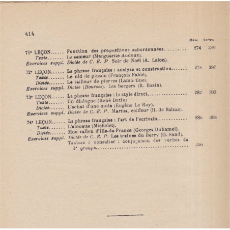 Le livre du Maître pour la grammaire nouvelle et le français au certificat d'études, Souché, 1953 - manuels de français