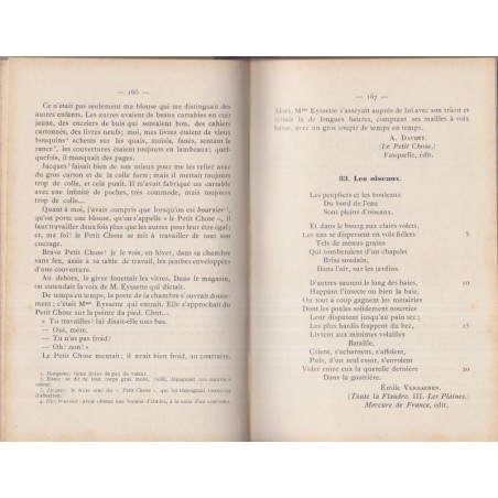 Morceaux choisis des auteurs français, lecture expliquée, récitation, Des Granges, 1933 - manuels de français
