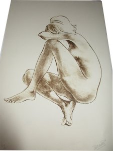 Paula Noailles lithographie Tristesse